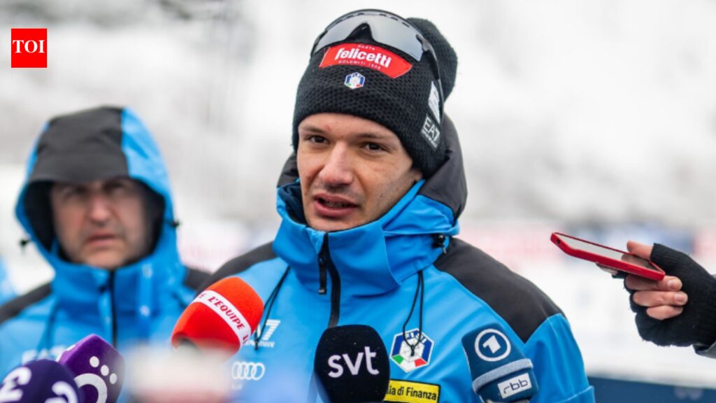 Tommaso Giacomel: Winter Olympics 2026: Tommaso Giacomel collapses during men’s 15km mass start biathlon in Anterselva | International Sports News