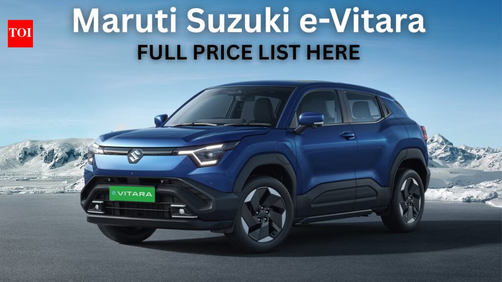 Maruti Suzuki e-Vitara full price list revealed: Check variant-wise pricing, features