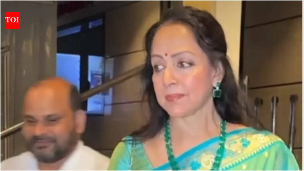 Hema Malini shares sweet smile in public for the first time post Dharmendra’s demise, leaves paps emotional |