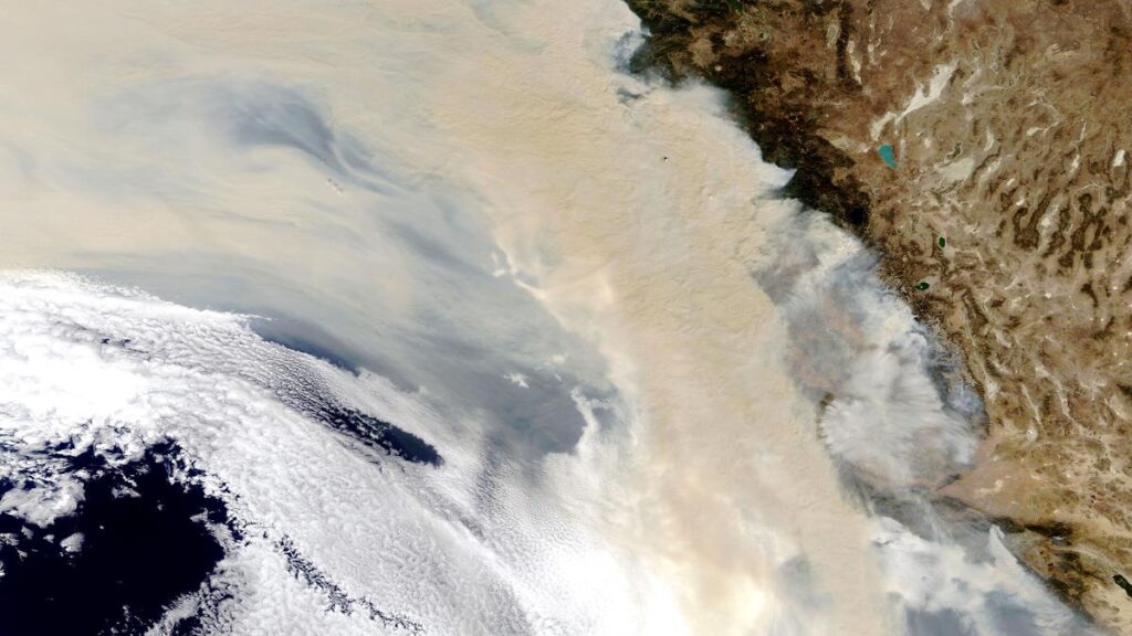 Why does wildfire smoke swirl only one way in the air?