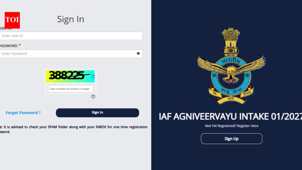 Indian Air Force re-opens application for Agniveer Vayu intake 01/2027: Apply by March 10, direct link here |