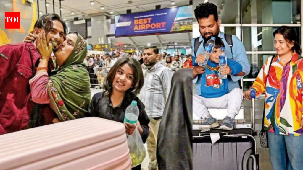 West Asia As Tensions Conflict: For families, reunions add colour to festivities at Delhi airport as stranded people return safely amid West Asia tensions | Delhi News