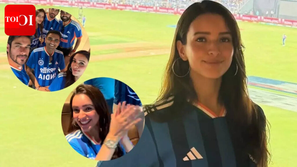 T20 world cup semi finals 2026: Triptii Dimri joins fans at Wankhede Stadium as India defeats England |