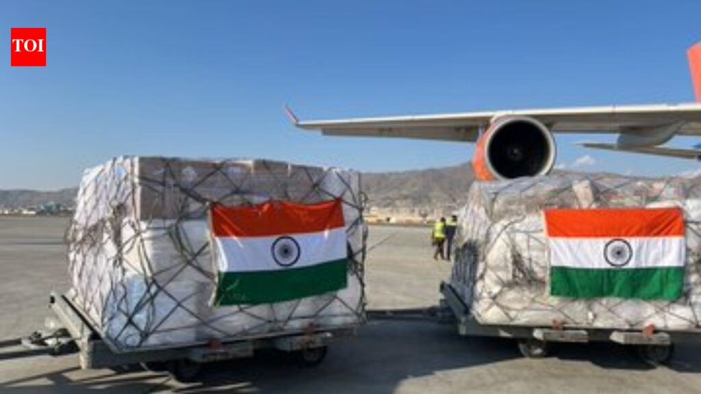 ‘Stand in solidarity with Afghanistan’: India sends 2.5-ton medical aid to Kabul after Pakistani strikes on rehab centre | India News