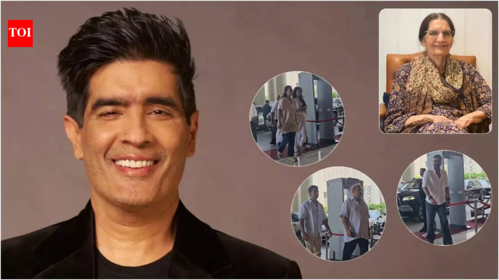 Manish Malhotra’s mother Sudarshan Malhotra’s prayer meet: Ajay Devgn, Vicky Kaushal, Sara Ali Khan, and more offer condolences |