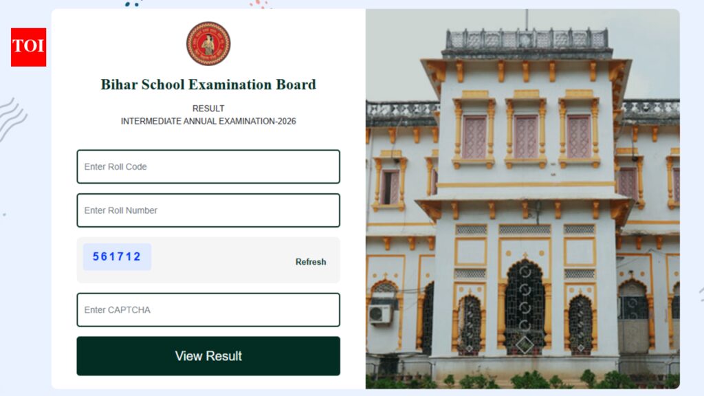 BSEB 12th result 2026 declared at bsebexam.com: Overall pass percentage at 85.19%, direct link to download marksheets