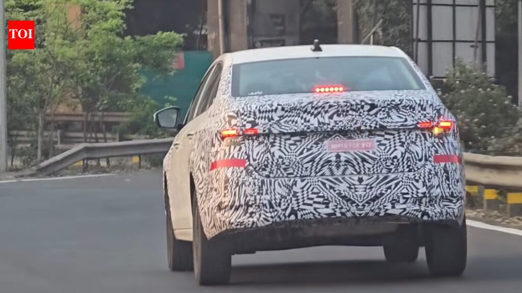 Skoda Slavia facelift spied testing: New design, changes explained