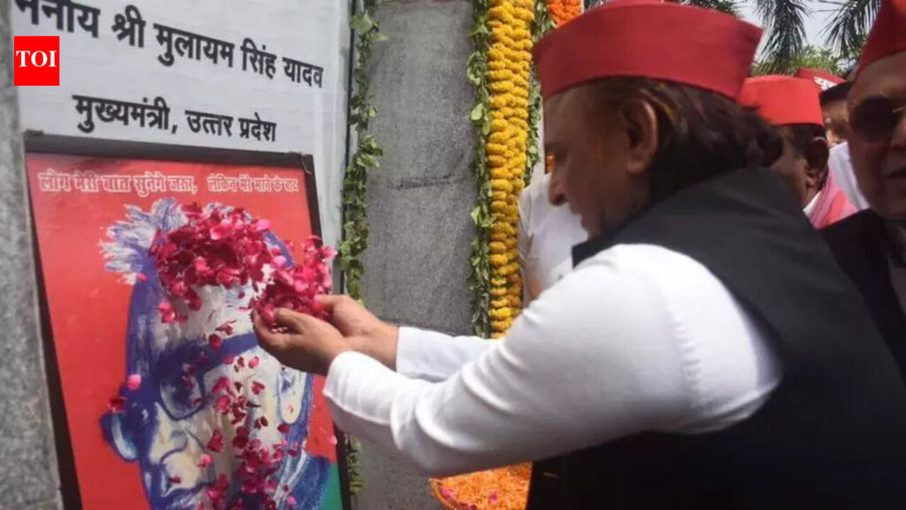 Akhilesh slams BJP govt over farm distress, LPG crisis | Lucknow News