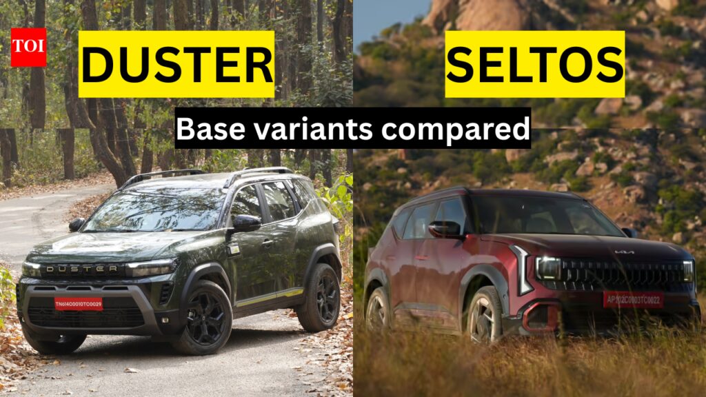 2026 Renault Duster vs Kia Seltos: Base variant comparison