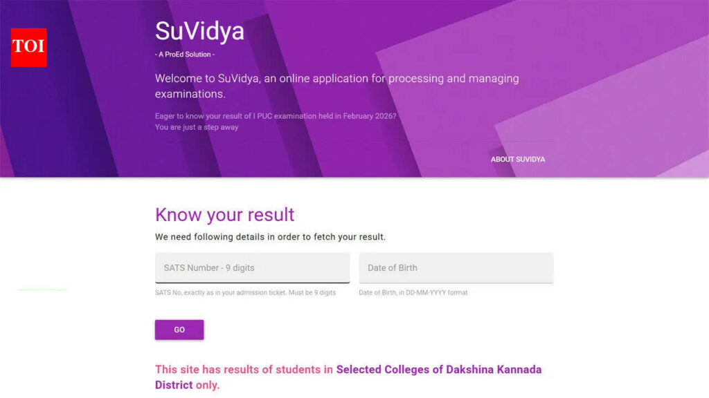 1St Puc Result: Karnataka 1st PUC results 2026 declared at kseab.karnataka.gov.in; KSEAB releases marks memo via official portal