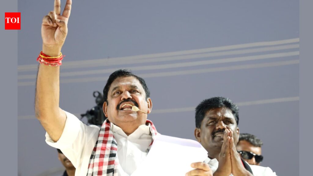 ‘We will hit back’: AIADMK chief Palaniswami on Stalin ‘speaking ill’ about him; slams CM for Congress alliance | India News