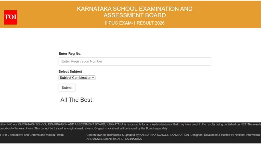 Karnataka 2nd PUC result 2026 released: Direct link to download scorecards here