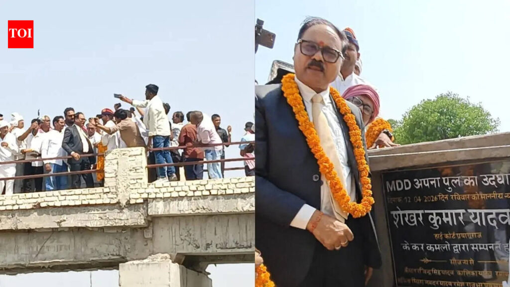 60-yr wait ends, retd captain builds lifeline for his Ghazipur village | Lucknow News