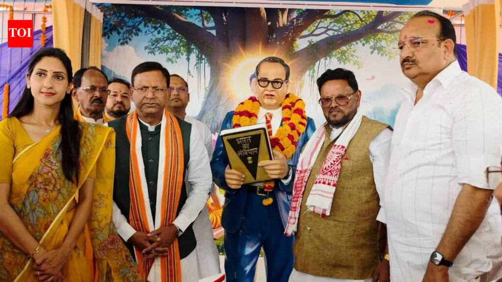 Ambedkar statue in Bachhrawan, symbolises BJP’s faith in his ideals, says Chaudhary | Lucknow News