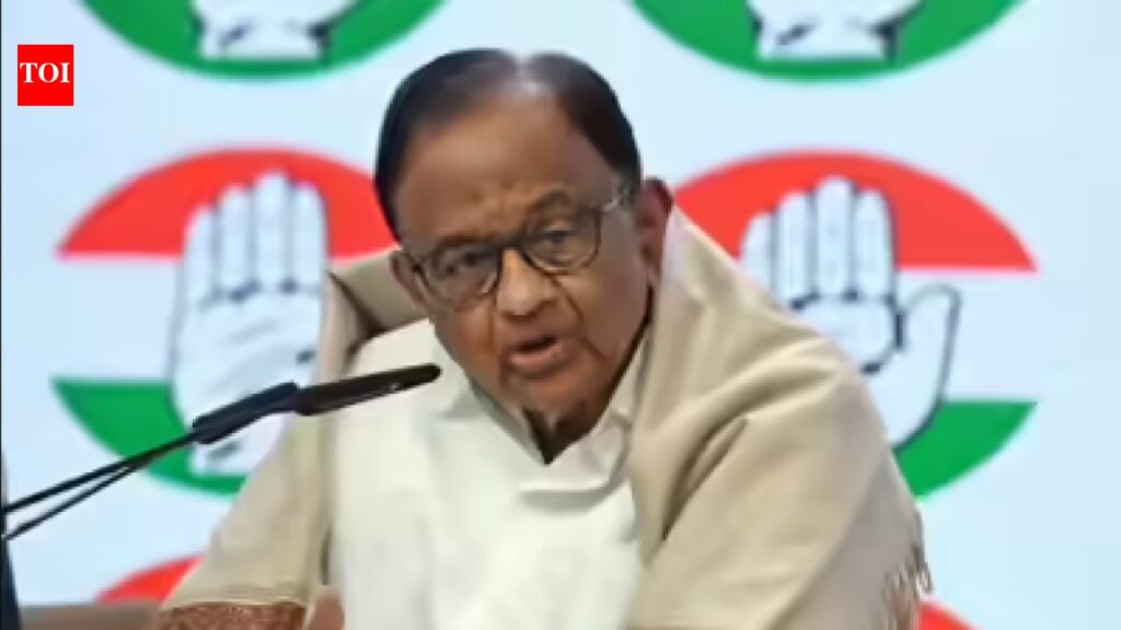 Delimitation will suppress and stifle the voice of south India in parliament: Chidambaram | Coimbatore News