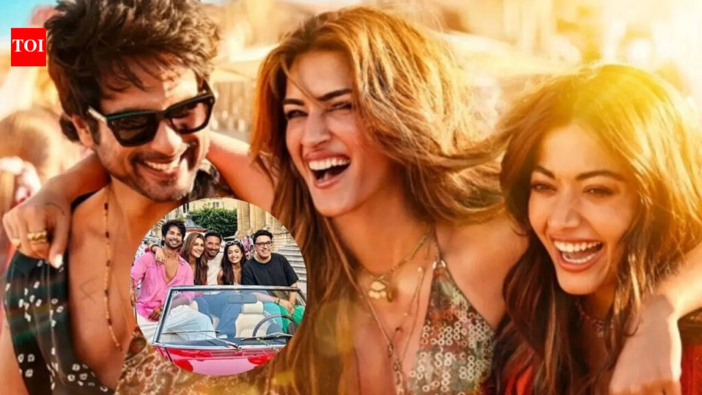 Cocktail 2: ‘The party it was’: Shahid Kapoor drops BTS glimpses from ‘Cocktail 2’ sets with Kriti Sanon and Rashmika Mandanna | Hindi Movie News