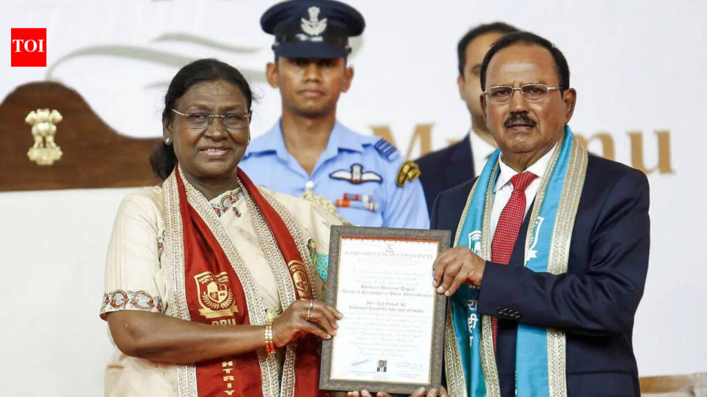 National security collective duty of citizens, not just of forces: NSA Ajit Doval | India News