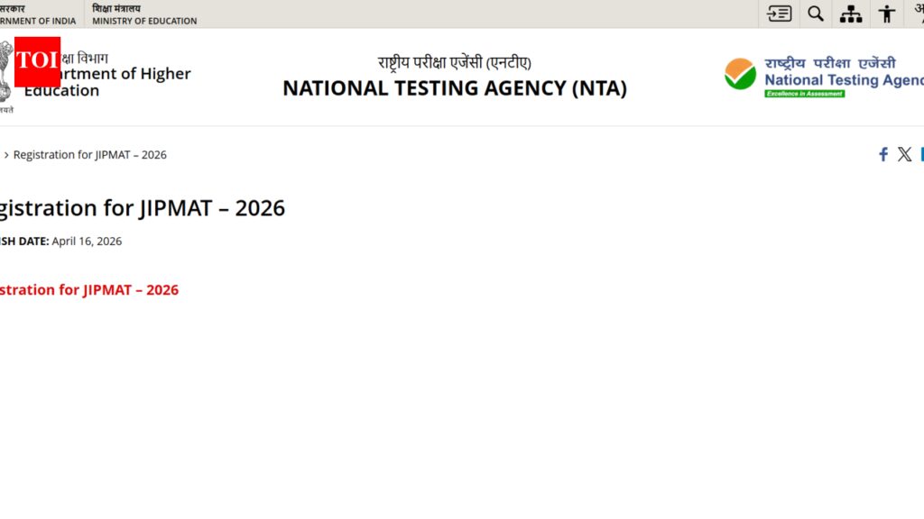 NTA JIPMAT 2026 registration begins for IIM Bodh Gaya, IIM Jammu management admissions: Direct link to apply here