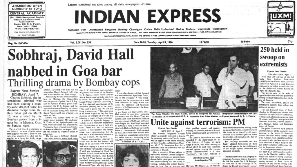 40 years ago April 8, 1986: Sobhraj nabbed in Goa bar