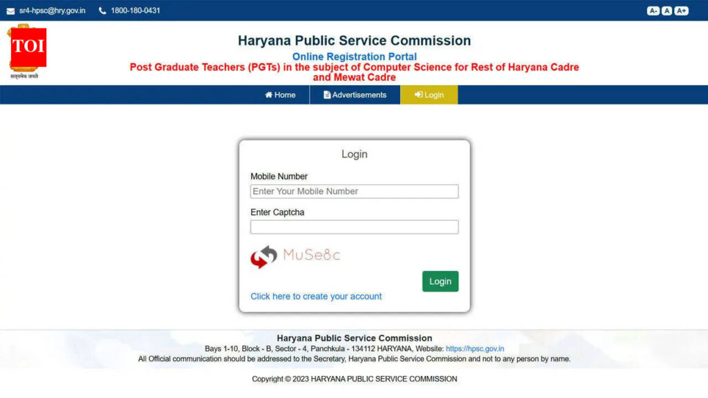 HPSC PGT Computer Science 2026 admit card out at hpsc.gov.in for May examination: Direct link