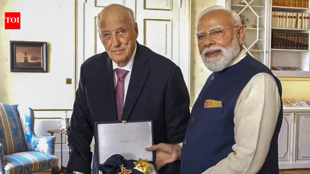 Norway gives highest civilian honour to PM Modi