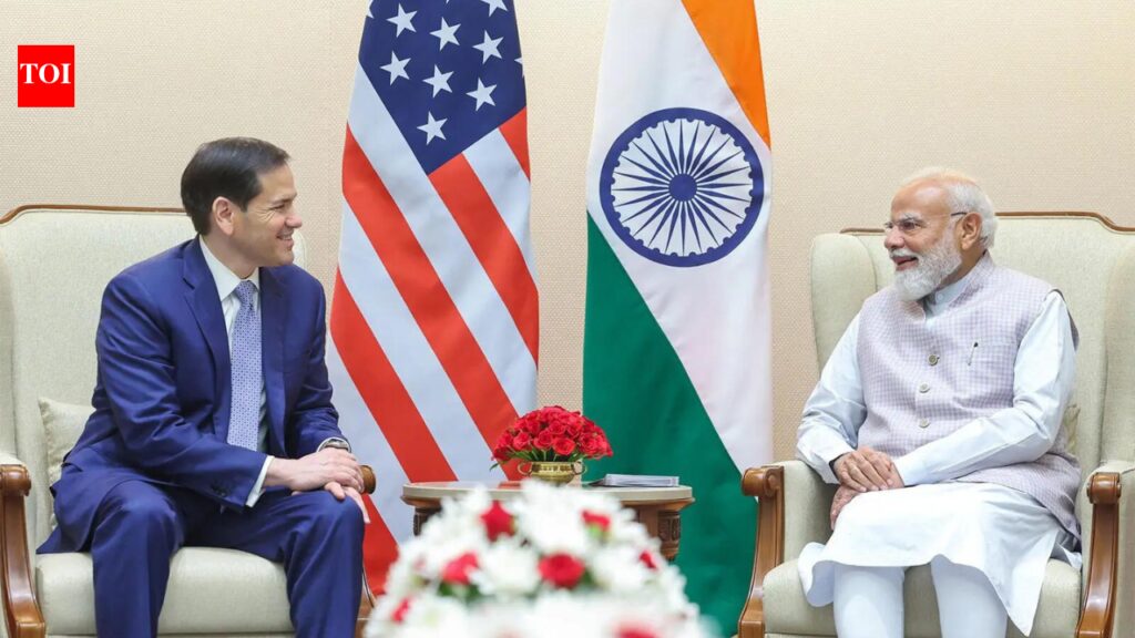 US state secretary Marco Rubio meets PM Modi, delivers Donald Trump’s invite to visit US in ‘near future’ | India News