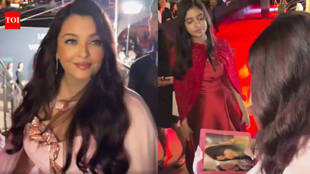 Aaradhya Bachchan’s sweet reaction to mom Aishwarya Rai Bachchan’s moment with fan at Cannes goes viral – WATCH |