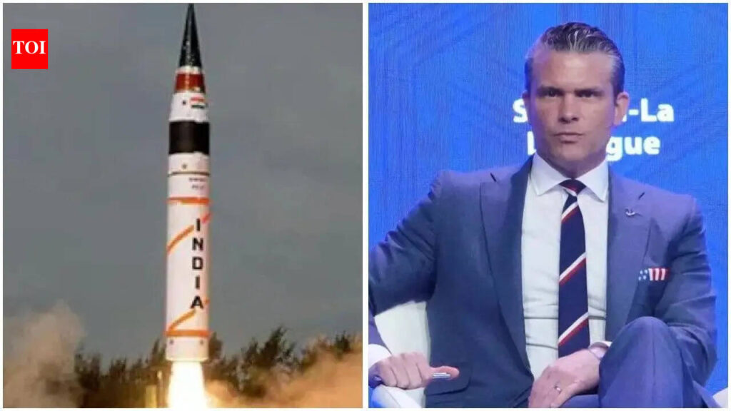 Agni-6: Pakistani journalist flubs with poser on India’s Agni-6; how US war secretary Peter Hegseth reacted | India News