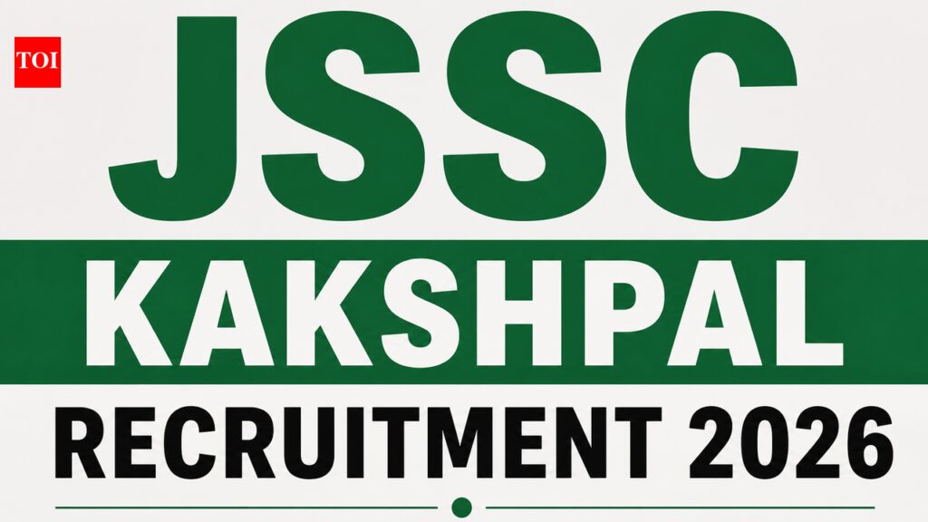 JSSC Kakshpal Recruitment 2026: Application window reopened for 1733 posts of Jharkhand Jail Warder— how to apply