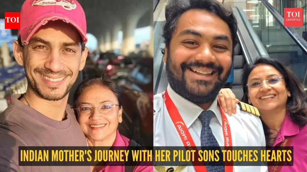 Indian Mother Journey: ‘Dropped off by one son, flown home by another’: Indian mother’s journey with her pilot sons touches hearts