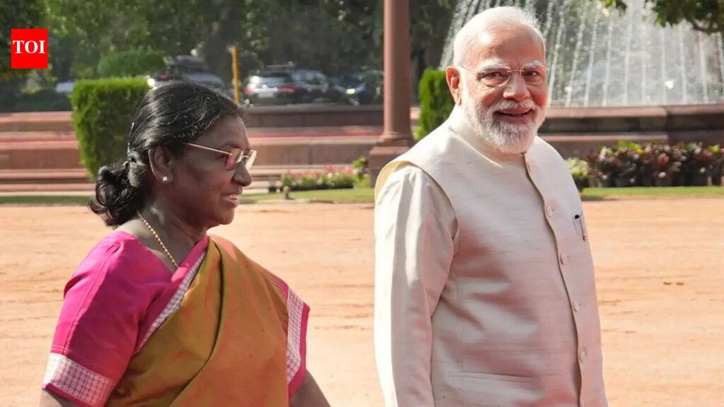 An affirmation of people’s confidence, says Murmu while veep likens PM Modi to Lincoln | India News