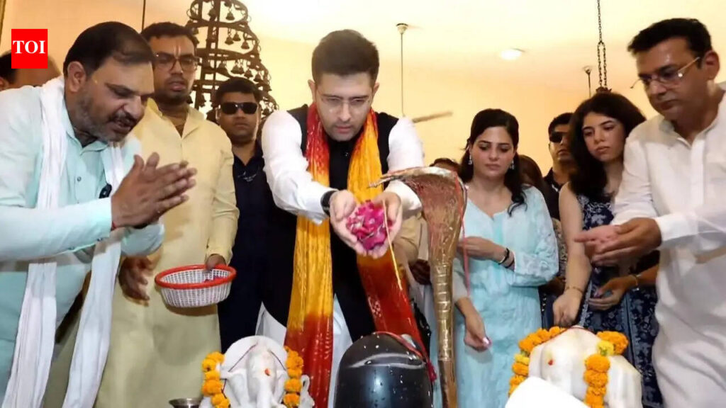 Raghav Chadha Celebrates Modi Becoming Longest-Serving Elected PM with Special Pooja | India News