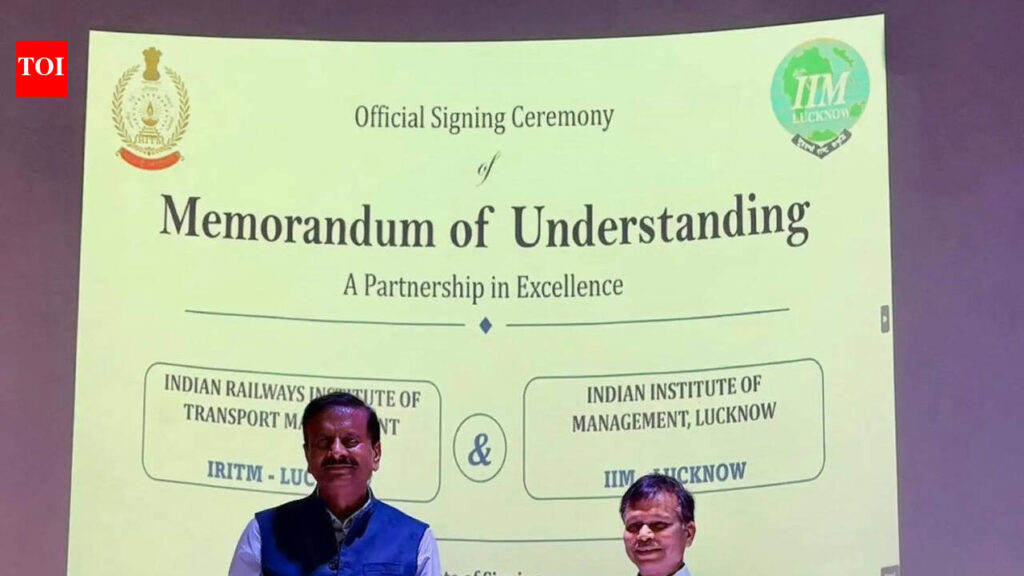 Indian Railways officers to get management training as IIM Lucknow signs pact with IRITM | Lucknow News