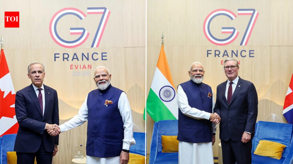 PM Modi’s bilateral blitz at G7 summit; meets Canada’s Carney and UK’s Starmer | India News
