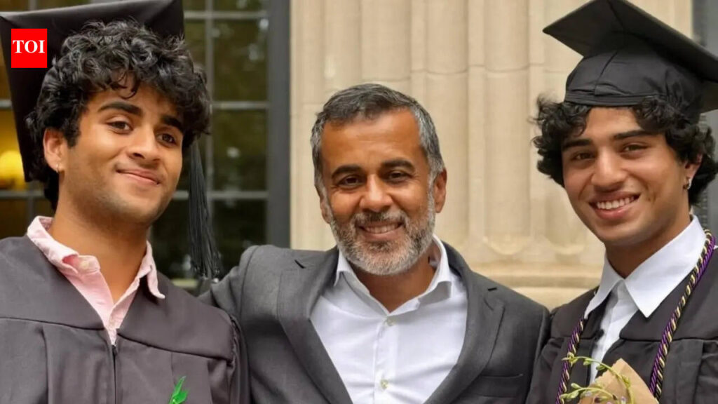 Chetan Bhagat’s twin sons graduate from Princeton university, Dartmouth college, he pens emotional note: ‘If I grew up in the home of a famous dad surrounded by Bollywood…’ |