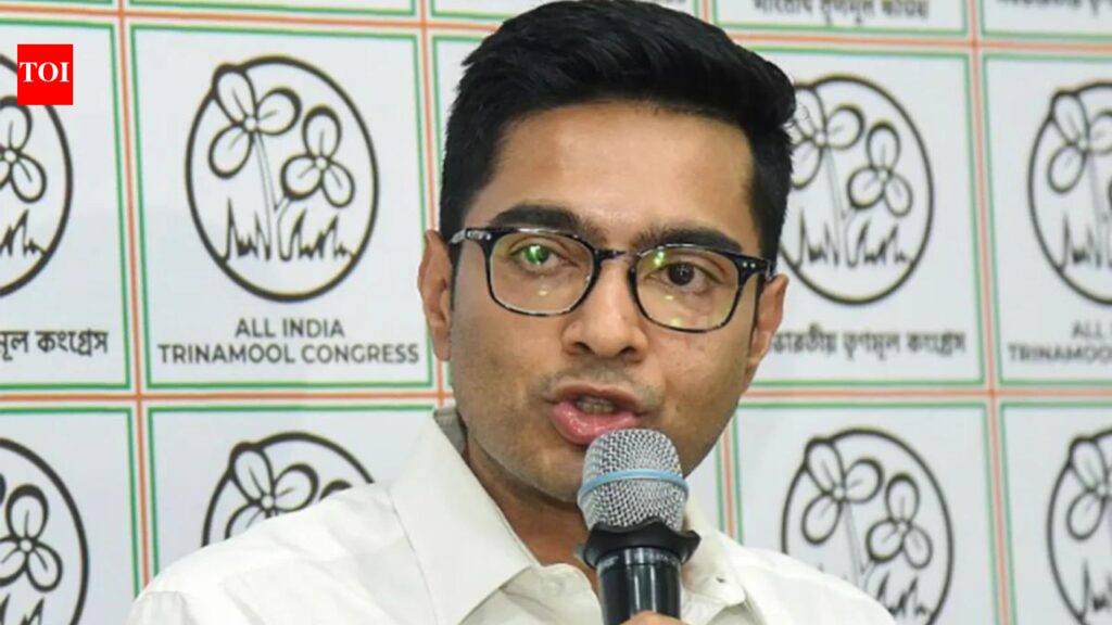 ‘Armed with weapons’: TMC claims ‘possible murder’ attempt by BJP on Abhishek Banerjee at Kolkata airport | India News
