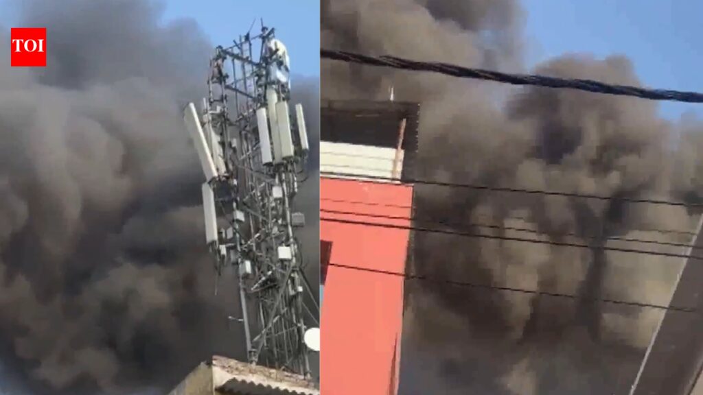 Massive fire breaks out at private company in Noida Sector 9 | Noida News