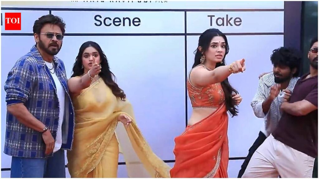 ‘VenkyAnil5’ launch promo ‘Kathi Lanti Idea’: Venkatesh, Kalyan Ram joins hilarious on-screen gag before shoot | Telugu Movie News