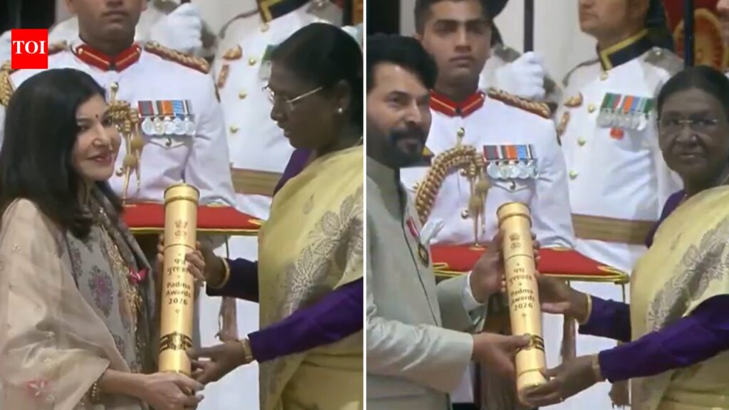 From Rohit Sharma to Alka Yagnik: President Murmu confers Padma Awards at Rashtrapati Bhavan – check list | India News