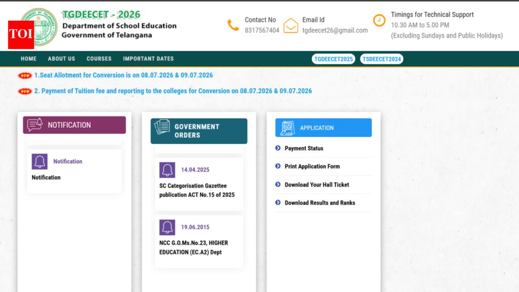 AP DEECET rank card 2026 released at deecet.cdse.telangana.gov.in: Direct link to download here