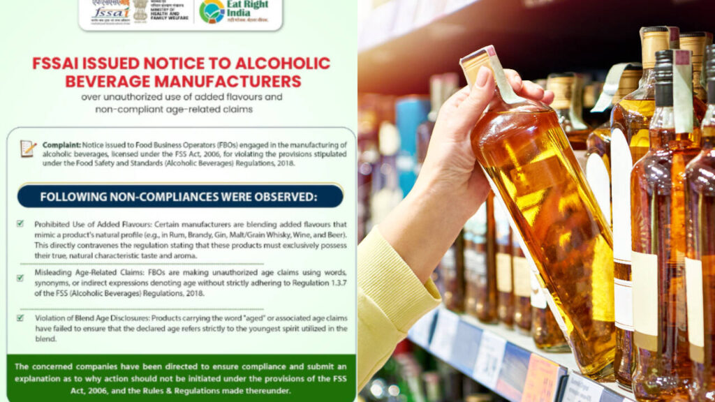 From added flavours to blend age disclosure: FSSAI issues notices to alcoholic beverage manufacturers for misleading claims |