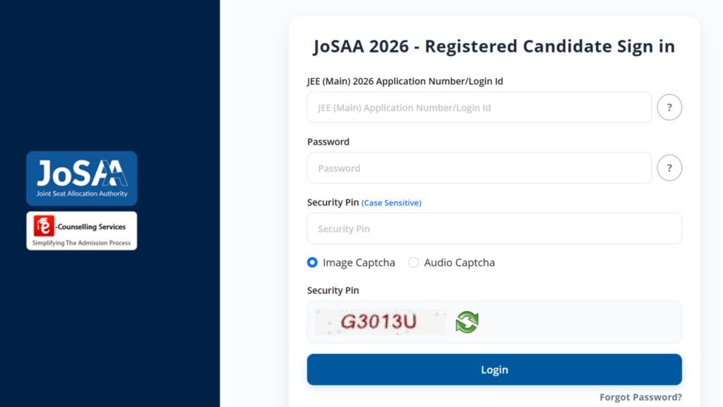 JoSAA counselling 2026 round 4 seat allotment result out at josaa.nic.in; complete reporting by July 13