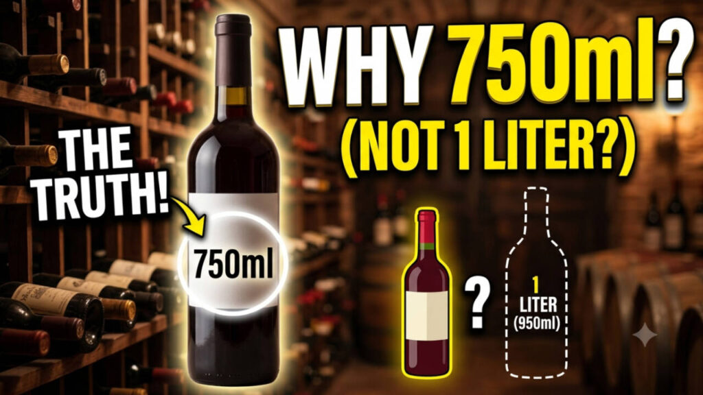 Why do most wine bottles hold exactly 750 ml?