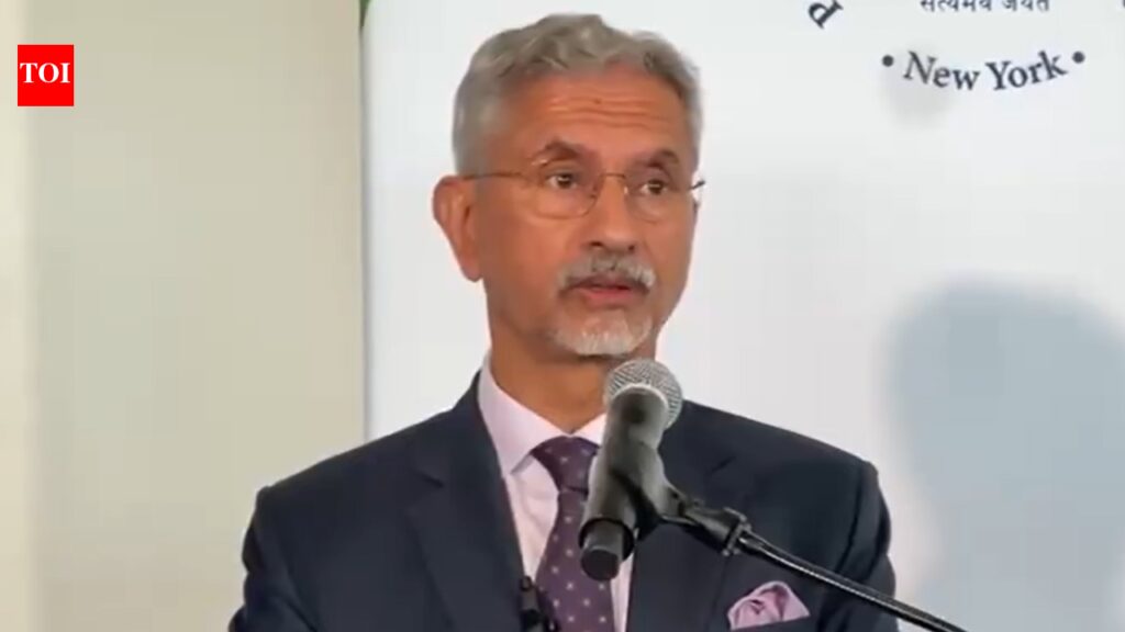 India launches UNSC campaign for 2028-29 term, Jaishankar unveils ‘SHANTI’ vision | India News