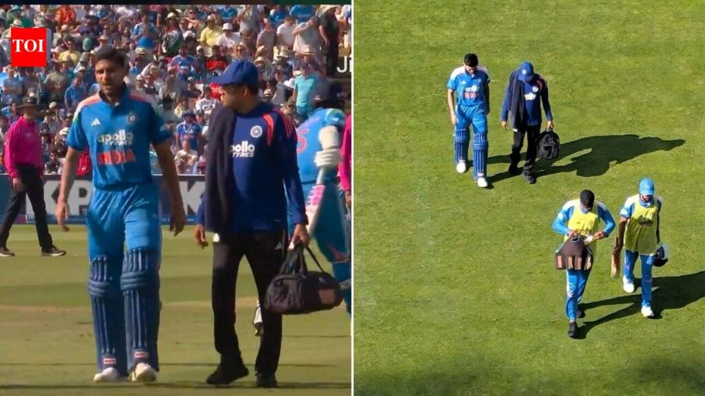Injury scare for India: Shubman Gill walks off retired hurt in England ODI | Cricket News