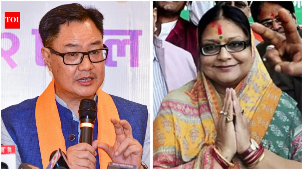 Kiren Rijiju: Kakoli Ghosh recognised as NCPI chief whip as Rijiju invites rebel TMC bloc for all-party meet | India News