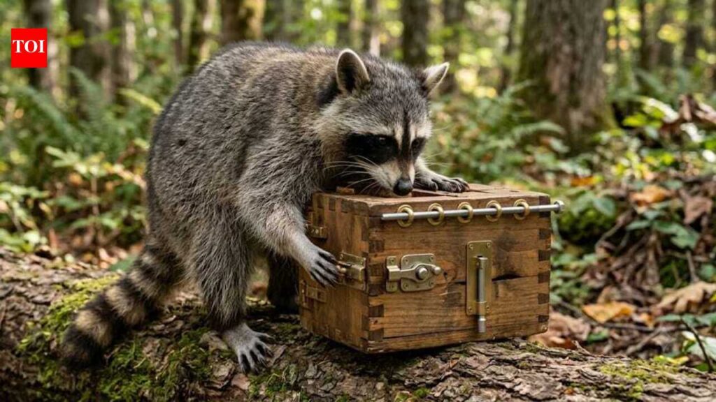 Scientists gave wild raccoons four-lock puzzle boxes to test their problem-solving skills, but the animals opened them using completely different techniques |
