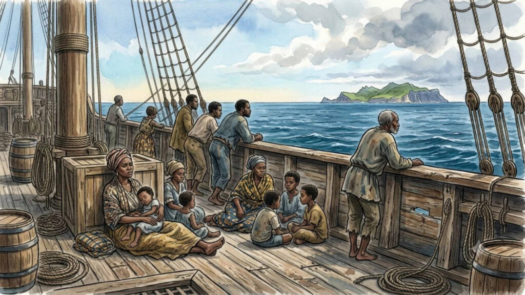 The British Royal Navy brought nearly 27,000 Africans rescued from slave ships to a remote Atlantic island; their teeth are now revealing their lost childhood journeys
