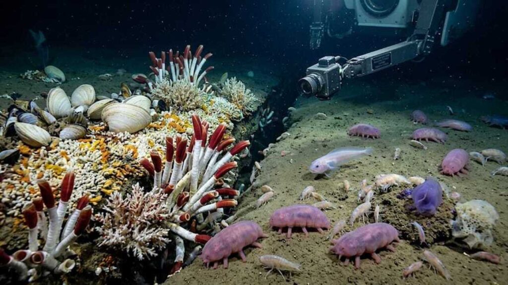 Scientists discover the deepest animal ecosystem ever found, thriving nearly 10 kilometres beneath the Pacific Ocean |