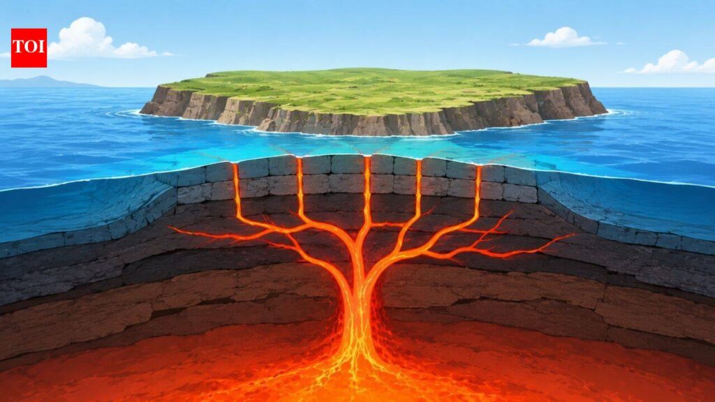 The world’s largest oceanic plateau formed more than 100 million years ago, but scientists have now found the ancient magma pathways still hidden beneath it |